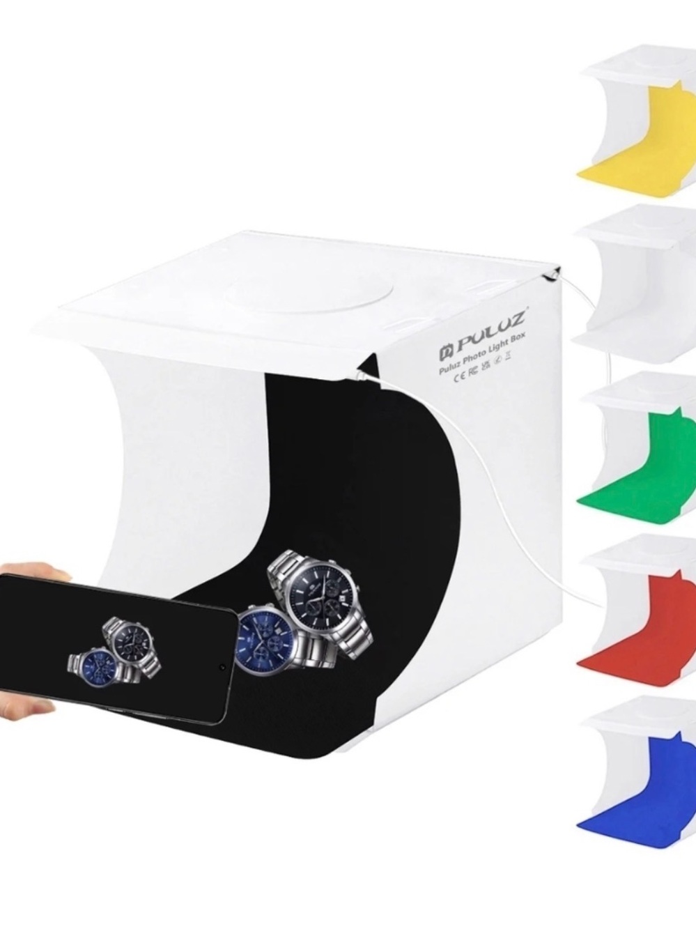 Ring LED portable photo studio